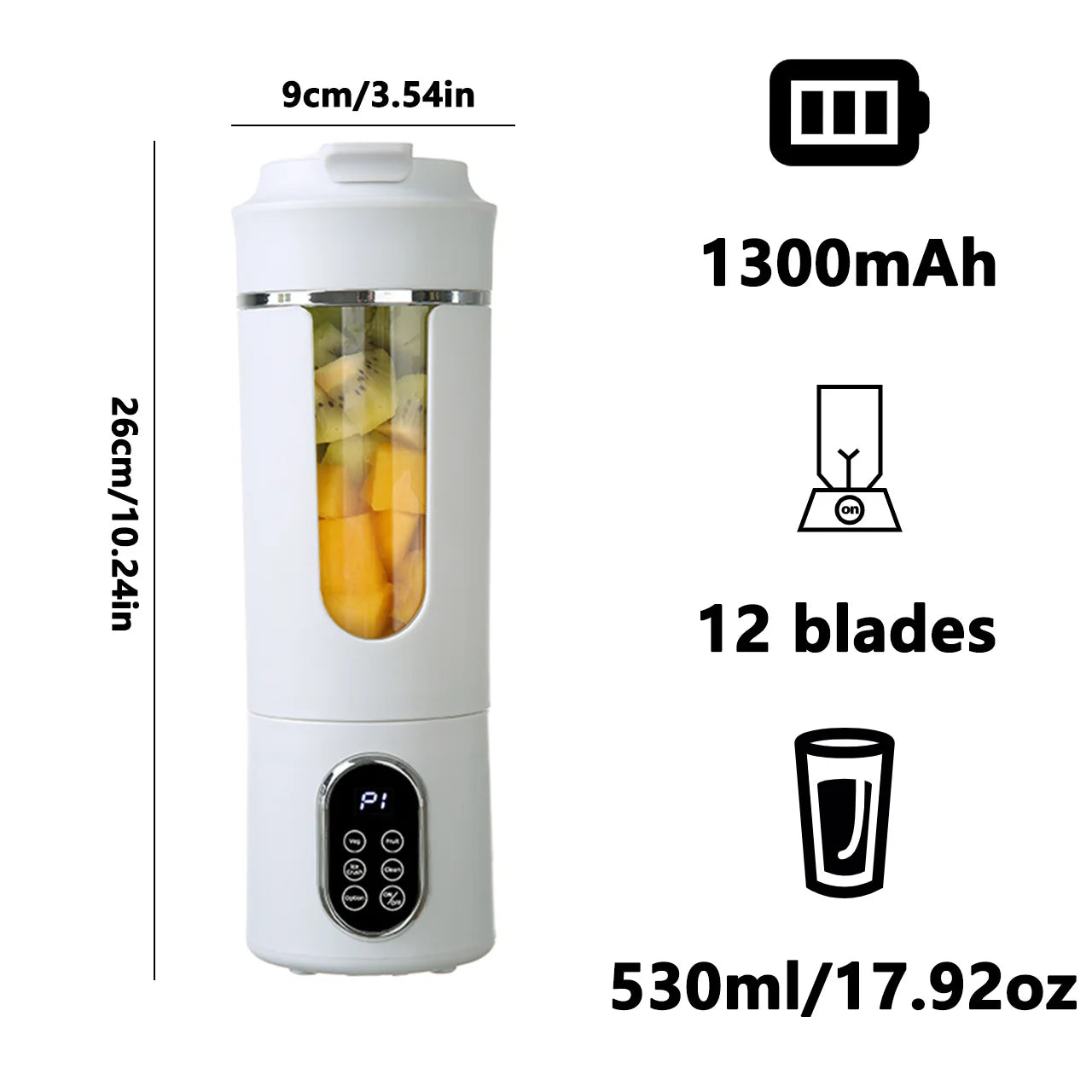 BlendForce Pro 530ML Ice-Crush Portable Blender
