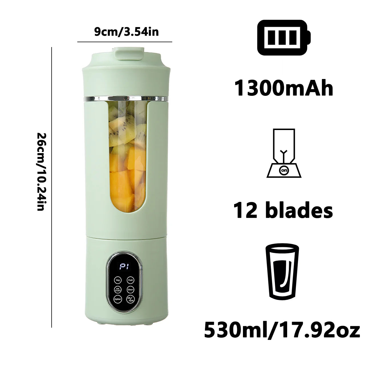 BlendForce Pro 530ML Ice-Crush Portable Blender